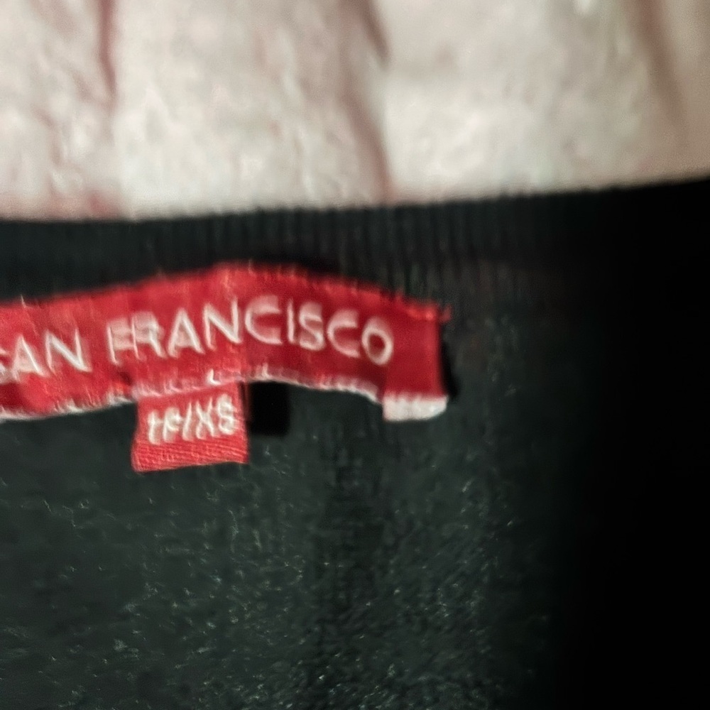 🛍Bundle sale🛍SAN FRANCISCO Cat and Mouse print sweater #cute xs - Picture 8 of 10
